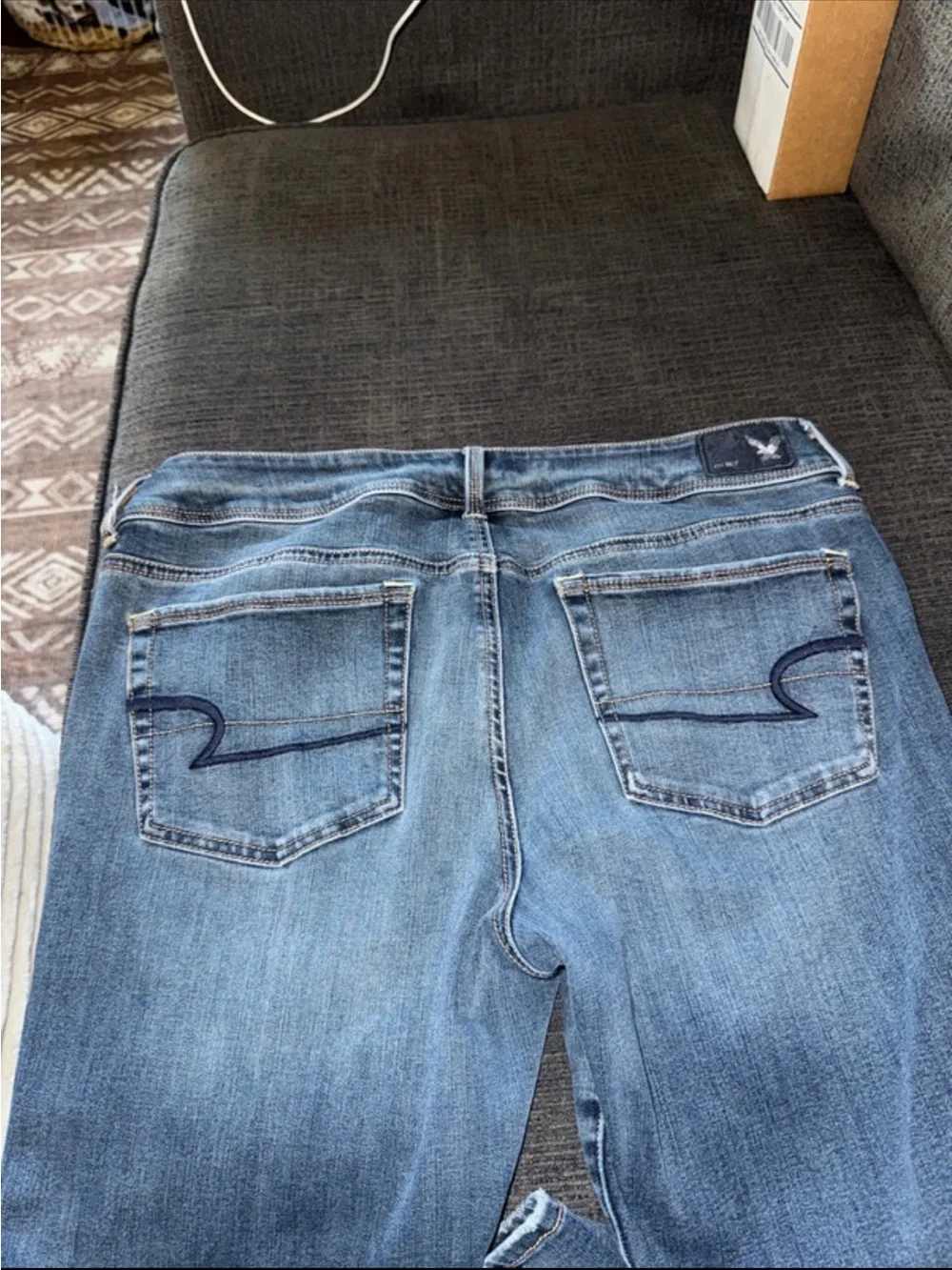 American Eagle Outfitters Women's Medium Blue Bootcut Jeans